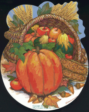 See's Candies Harvest Box, illustration by Paula Zima