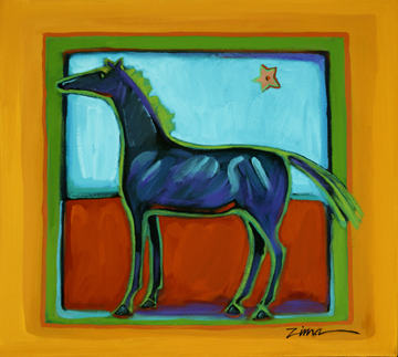 Little Black Horse, by Paula Zima, large image and comments.